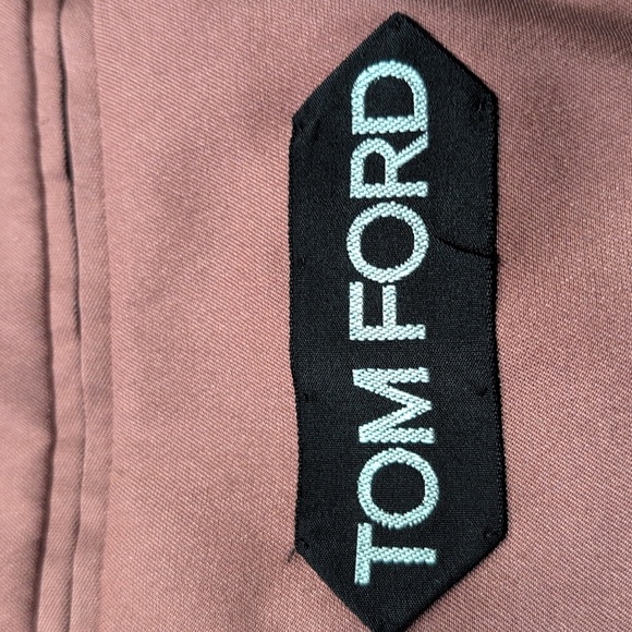 Tom Ford Women's Pink Velvet Peak Lapel Slim Fit Blazer Size IT42/US6 - Picture 8 of 15